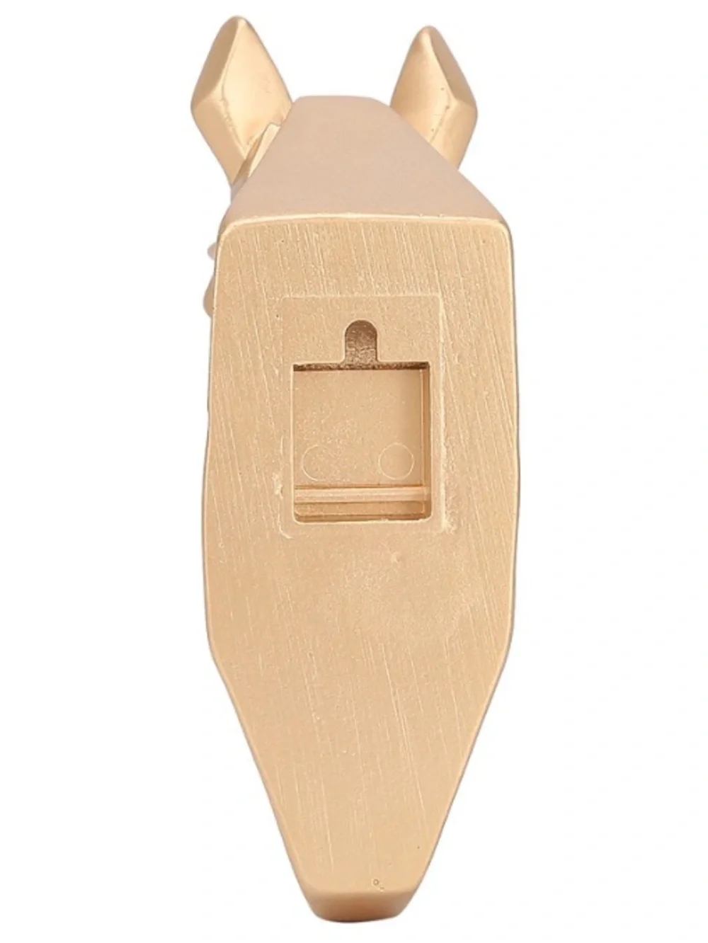New Gold Geometric Horse Resin Wall Hook w Hardware